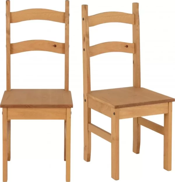 Budget Mexican Chair in Distressed Waxed Pine