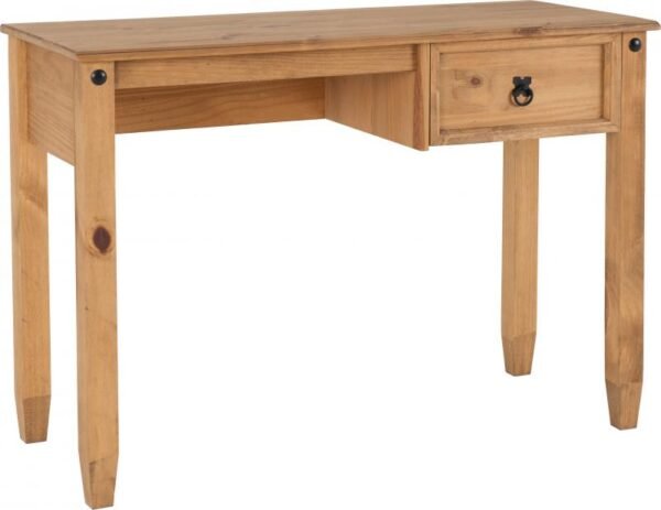 Budget Mexican Study Desk in Distressed Waxed Pine - Image 2