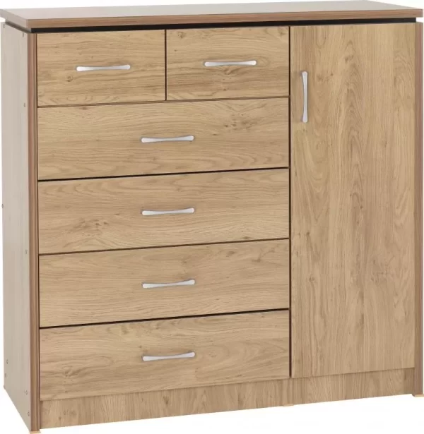 Charles 1 Door 6 Drawer Chest