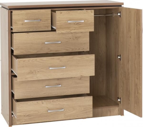 Charles 1 Door 6 Drawer Chest - Image 3