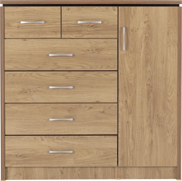 Charles 1 Door 6 Drawer Chest - Image 2