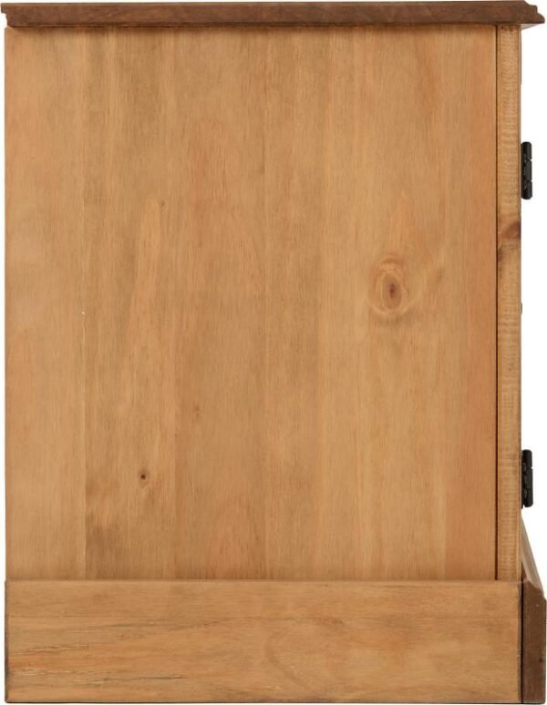 Corona 2 Door 1 Shelf Flat Screen TV Unit in Distressed Waxed Pine - Image 5