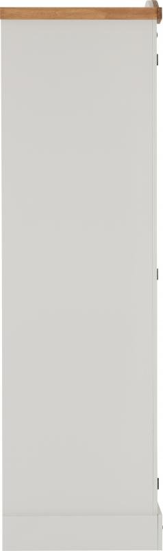 Corona 2 Door Wardrobe in GreyDistressed Waxed Pine - Image 6