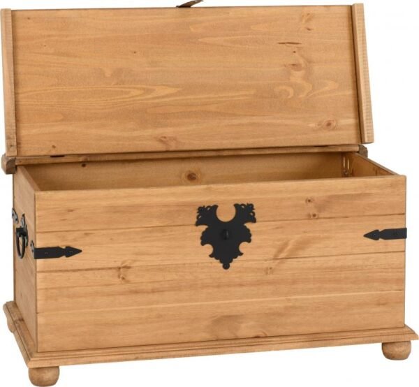 Corona Single Storage Chest in Distressed Waxed Pine - Image 2