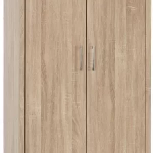 Lisbon 2 Door Wardrobe in Light Oak Effect Veneer