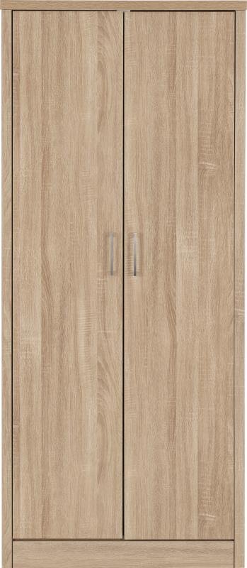 Lisbon 2 Door Wardrobe in Light Oak Effect Veneer - Image 7
