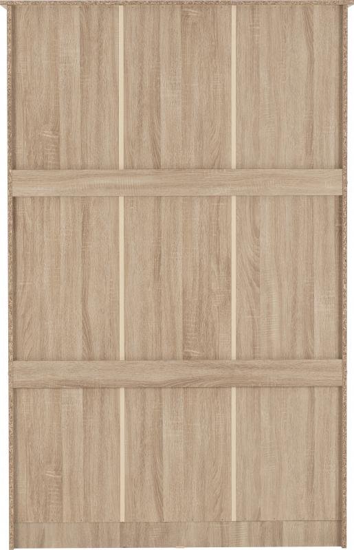 Lisbon 3 Door Wardrobe in Light Oak Effect Veneer - Image 3