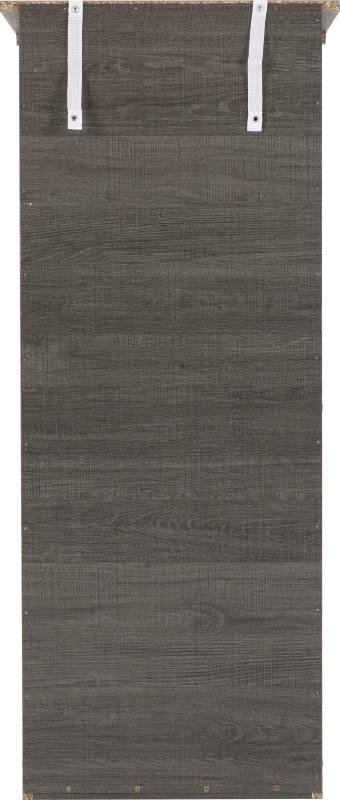 Lisbon 5 Drawer Narrow Chest in Black Wood Grain - Image 4