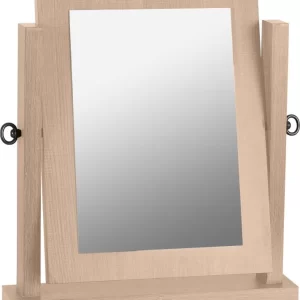 Lisbon Dressing Table Mirror in Light Oak Effect Veneer