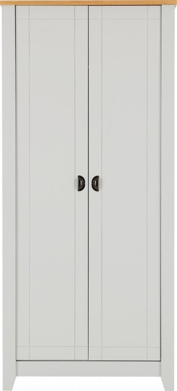 Ludlow 2 Door Wardrobe in GreyOak Lacquer - Image 2