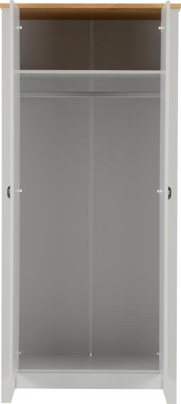 Ludlow 2 Door Wardrobe in GreyOak Lacquer - Image 7