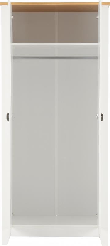 Ludlow 2 Door Wardrobe in WhiteOak Lacquer - Image 6