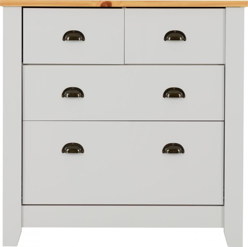 Ludlow 2+2 Drawer Chest in GreyOak Lacquer - Image 7