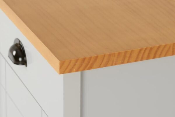 Ludlow 1 Drawer 1 Door Bedside Cabinet in GreyOak Lacquer - Image 7