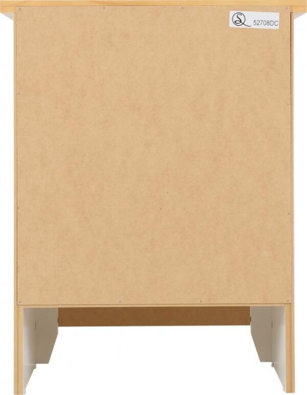 Ludlow 1 Drawer 1 Door Bedside Cabinet in WhiteOak Lacquer - Image 7
