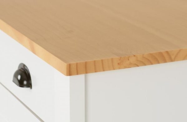 Ludlow 1 Drawer 1 Door Bedside Cabinet in WhiteOak Lacquer - Image 6