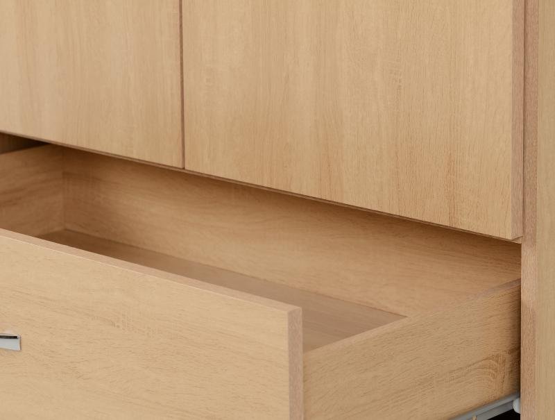 Nevada 2 Door 1 Drawer Wardrobe in Sonoma Oak Effect - Image 5