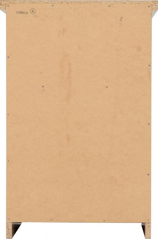 Nevada 2 Drawer Bedside in Grey GlossLight Oak Effect Veneer - Image 6