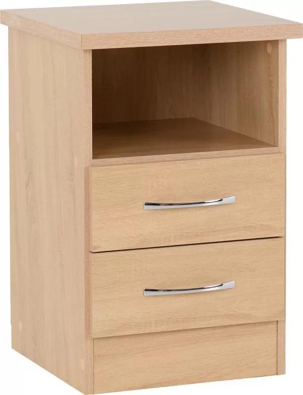 Nevada 2 Drawer Bedside in Sonoma Oak Effect