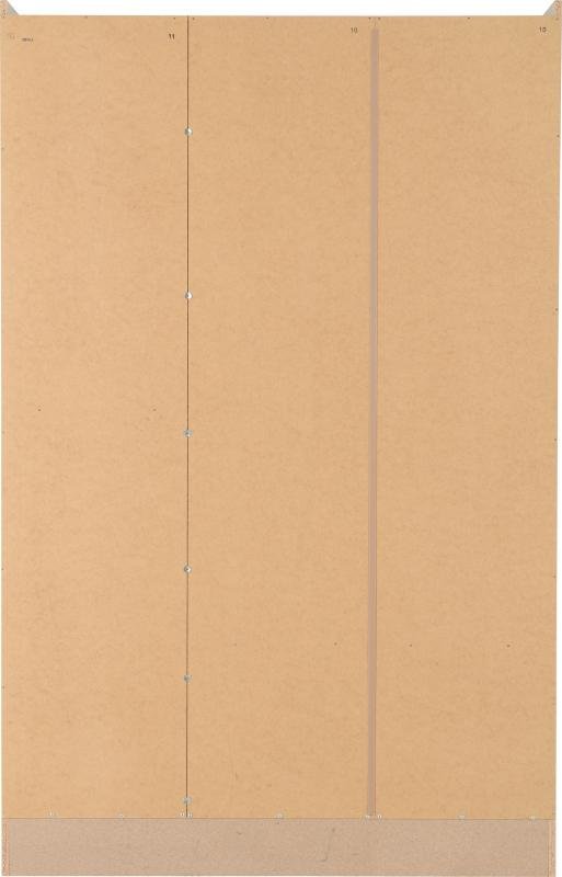Nevada 3 Door 2 Drawer Mirrored Wardrobe in Sonoma Oak Effect - Image 7
