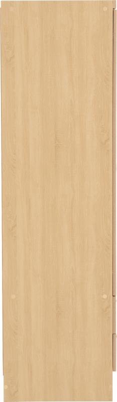 Nevada 3 Door 2 Drawer Mirrored Wardrobe in Sonoma Oak Effect - Image 4