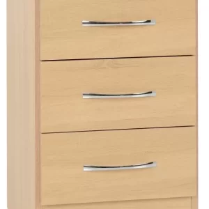 Nevada 3 Drawer Bedside in Sonoma Oak Effect