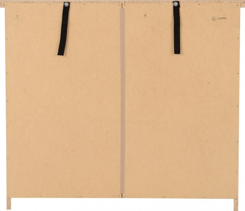 Nevada 3 Drawer Chest in Oyster GlossLight Oak Effect Veneer - Image 5