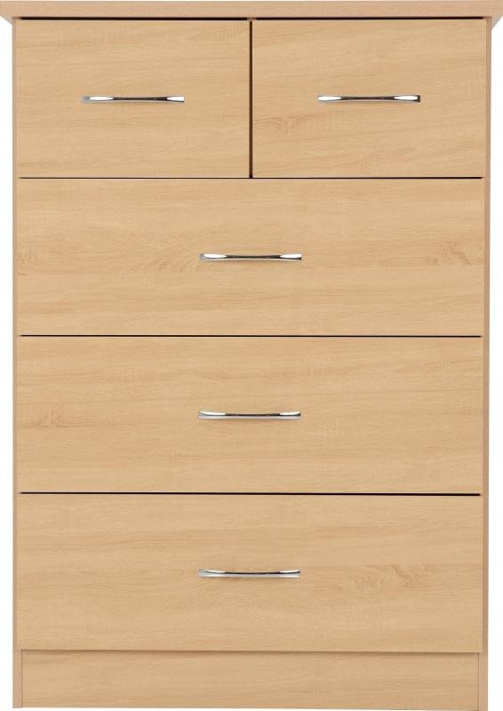 Nevada 3+2 Drawer Chest in Sonoma Oak Effect - Image 7
