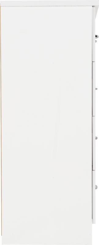 Nevada 3+2 Drawer Chest in White Gloss - Image 6