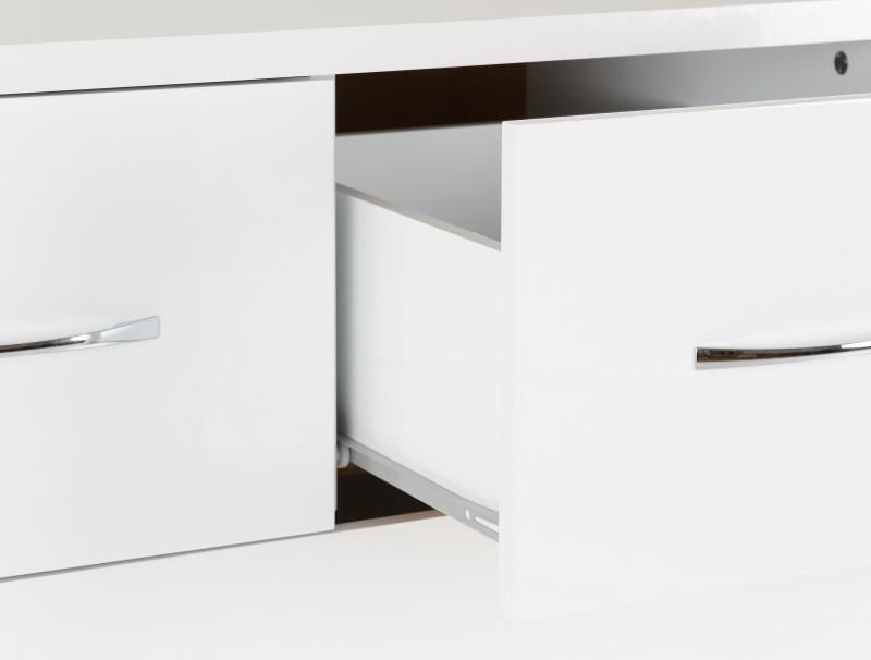 Nevada 3+2 Drawer Chest in White Gloss - Image 3
