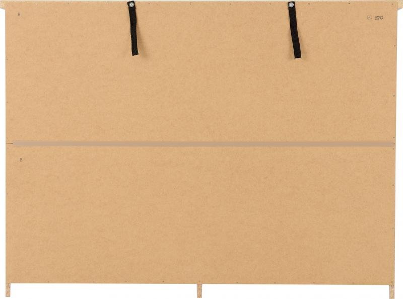 Nevada 6 Drawer Chest in Oyster GlossLight Oak Effect Veneer - Image 4