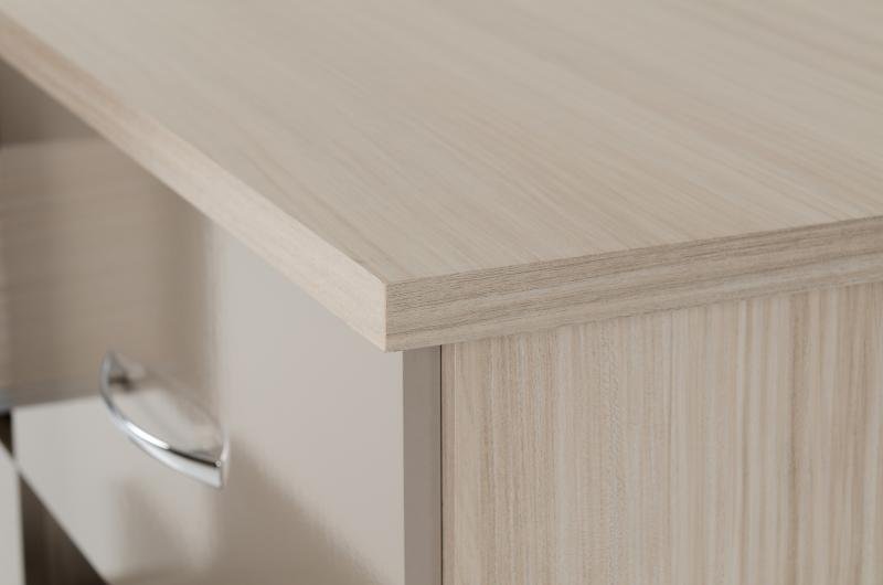 Nevada 6 Drawer Chest in Oyster GlossLight Oak Effect Veneer - Image 3