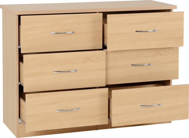 Nevada 6 Drawer Chest in Sonoma Oak Effect - Image 8