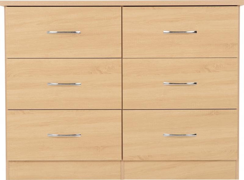 Nevada 6 Drawer Chest in Sonoma Oak Effect - Image 7