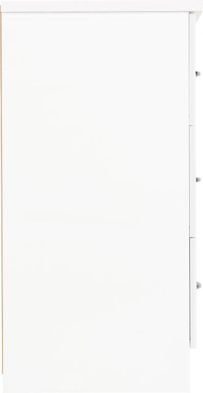 Nevada 6 Drawer Chest in White Gloss - Image 5