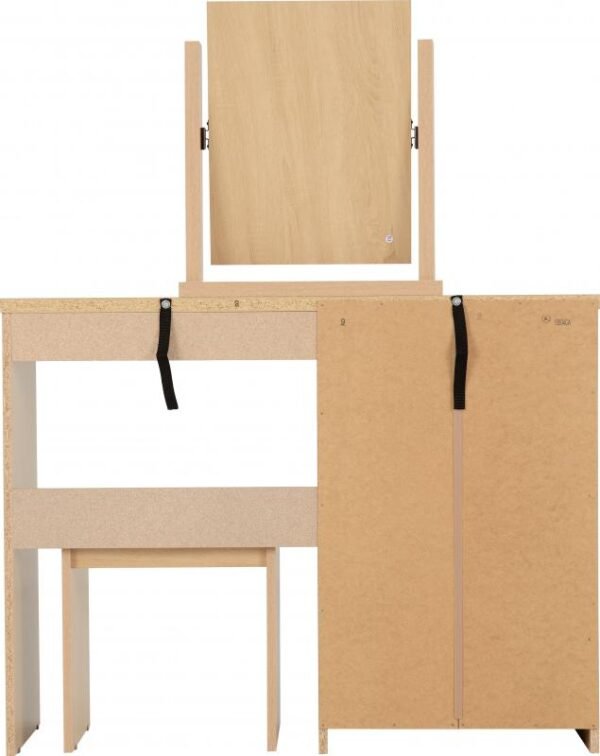 Nevada 4 Drawer Dressing Table Set in Sonoma Oak Effect - Image 5