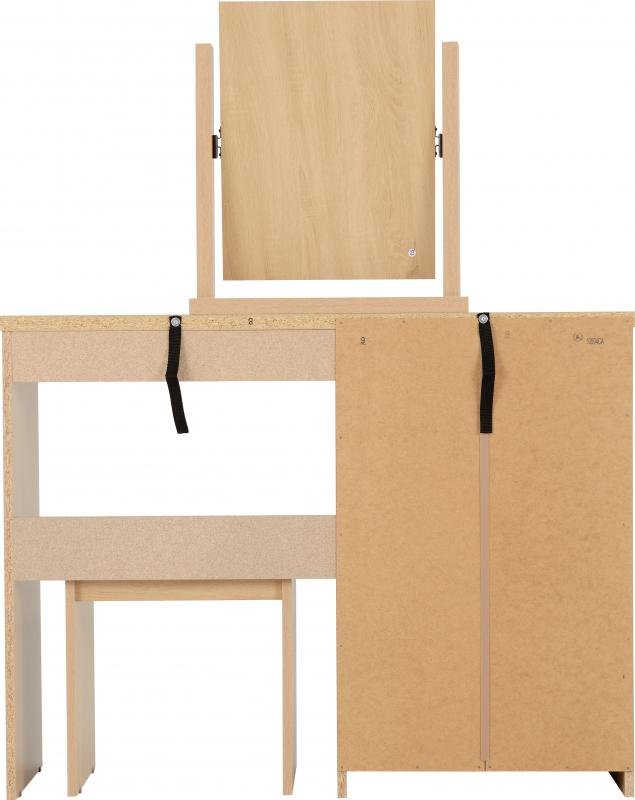 Nevada 4 Drawer Dressing Table Set in Sonoma Oak Effect - Image 5