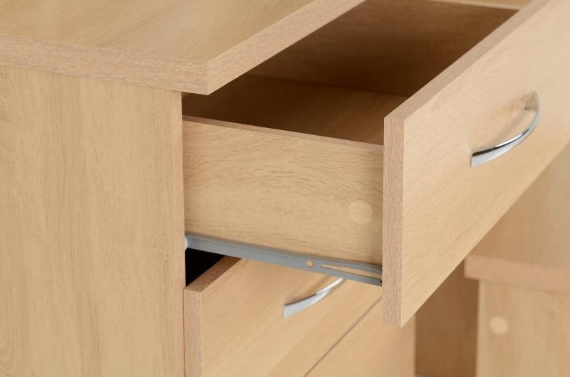 Nevada 4 Drawer Dressing Table Set in Sonoma Oak Effect - Image 3