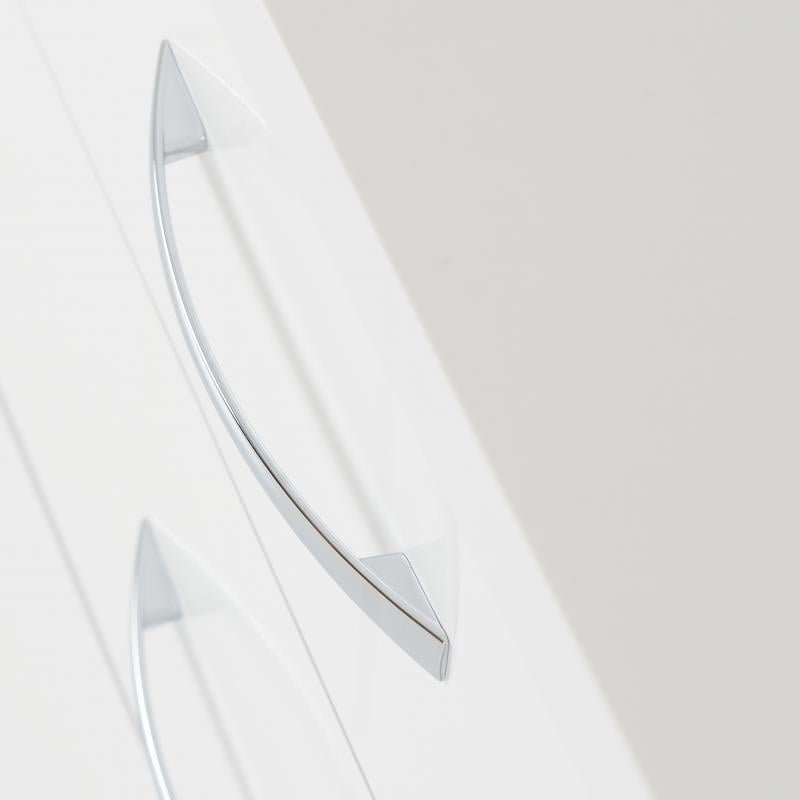 Nevada 4 Drawer Dressing Table Set in White Gloss - Image 2