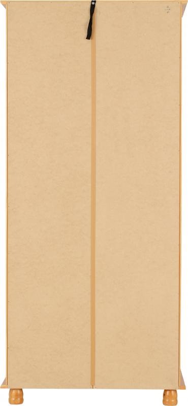 Sol 2 Door Wardrobe in Antique Pine - Image 4