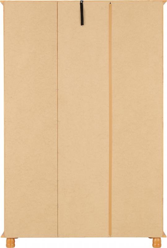 Sol 3 Door Wardrobe in Antique Pine - Image 2