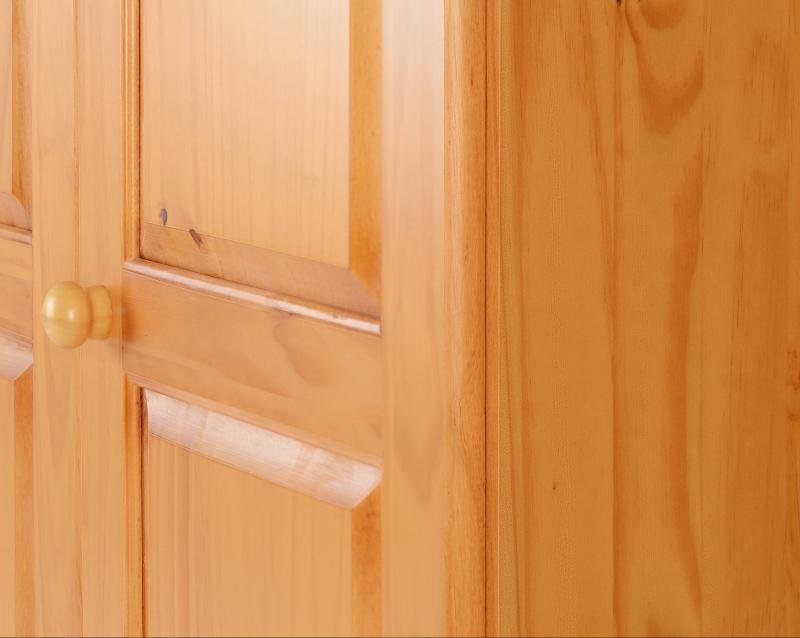 Sol 3 Door Wardrobe in Antique Pine - Image 6