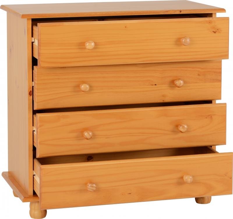 Sol 4 Drawer Chest in Antique Pine - Image 2