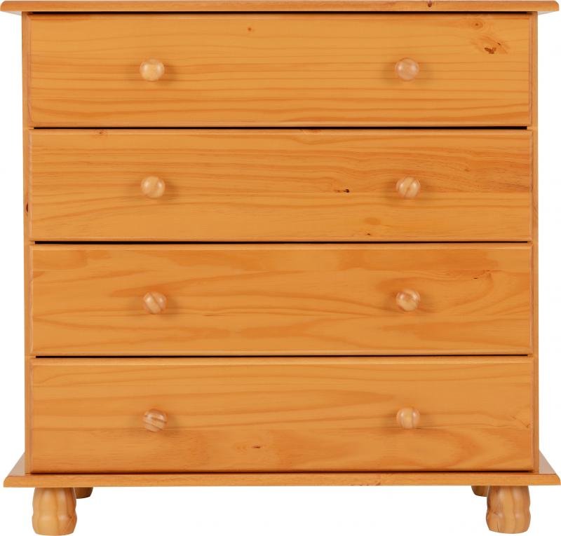 Sol 4 Drawer Chest in Antique Pine - Image 7