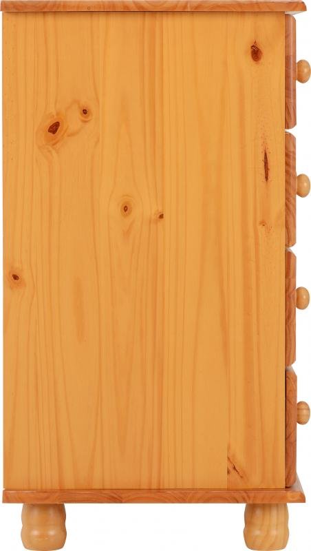 Sol 4 Drawer Chest in Antique Pine - Image 6