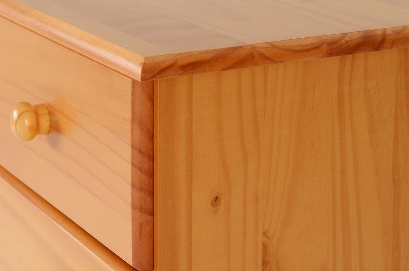 Sol 5 Drawer Narrow Chest in Antique Pine - Image 4