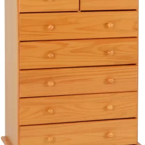 Sol 5+2 Drawer Chest in Antique Pine