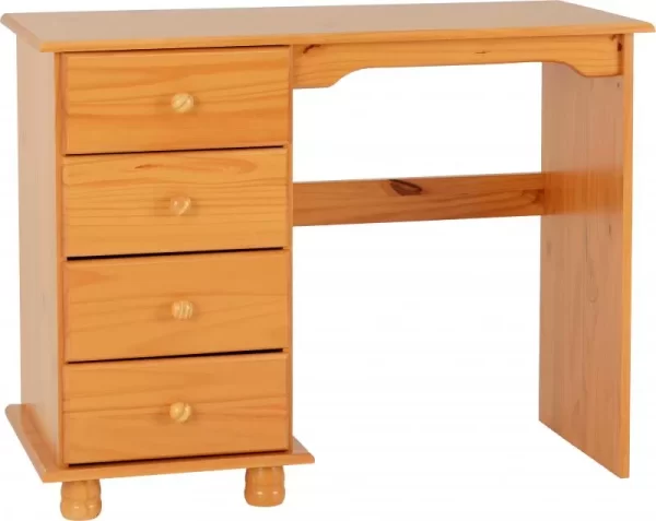 Sol 4 Drawer Dressing Table in Antique Pine