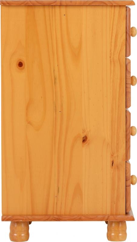 Sol 4 Drawer Dressing Table in Antique Pine - Image 5