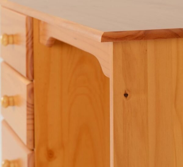 Sol 4 Drawer Dressing Table in Antique Pine - Image 3